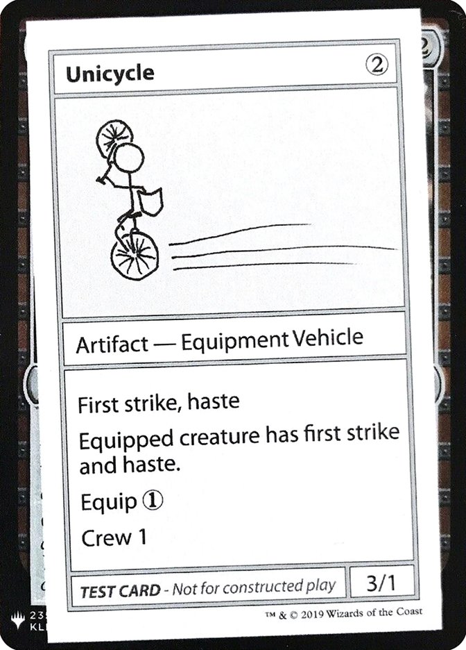 Unicycle [Mystery Booster Playtest Cards] | Silver Goblin