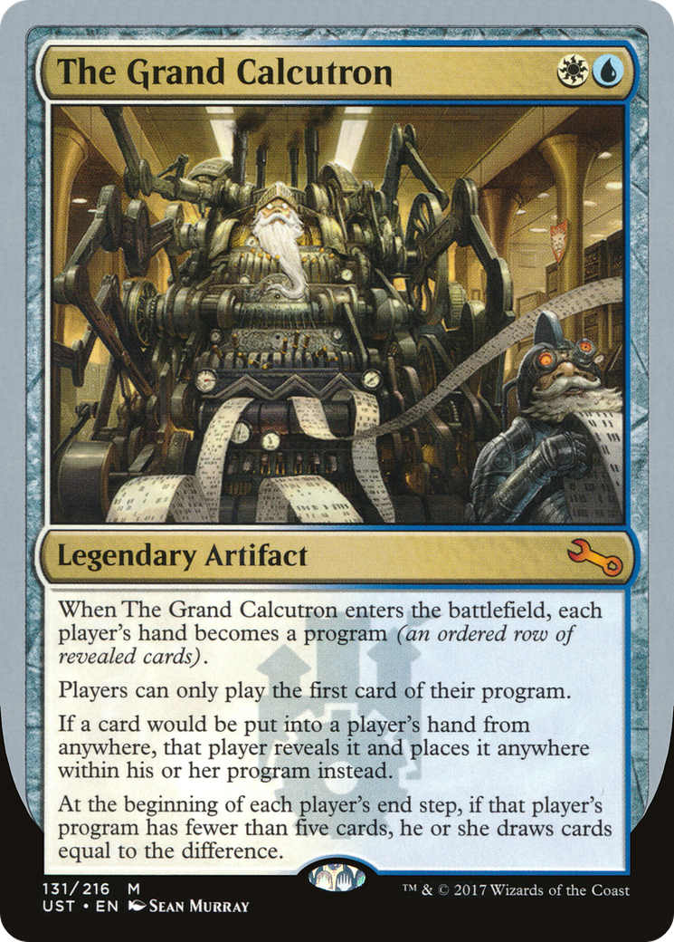 The Grand Calcutron [Unstable] Foil