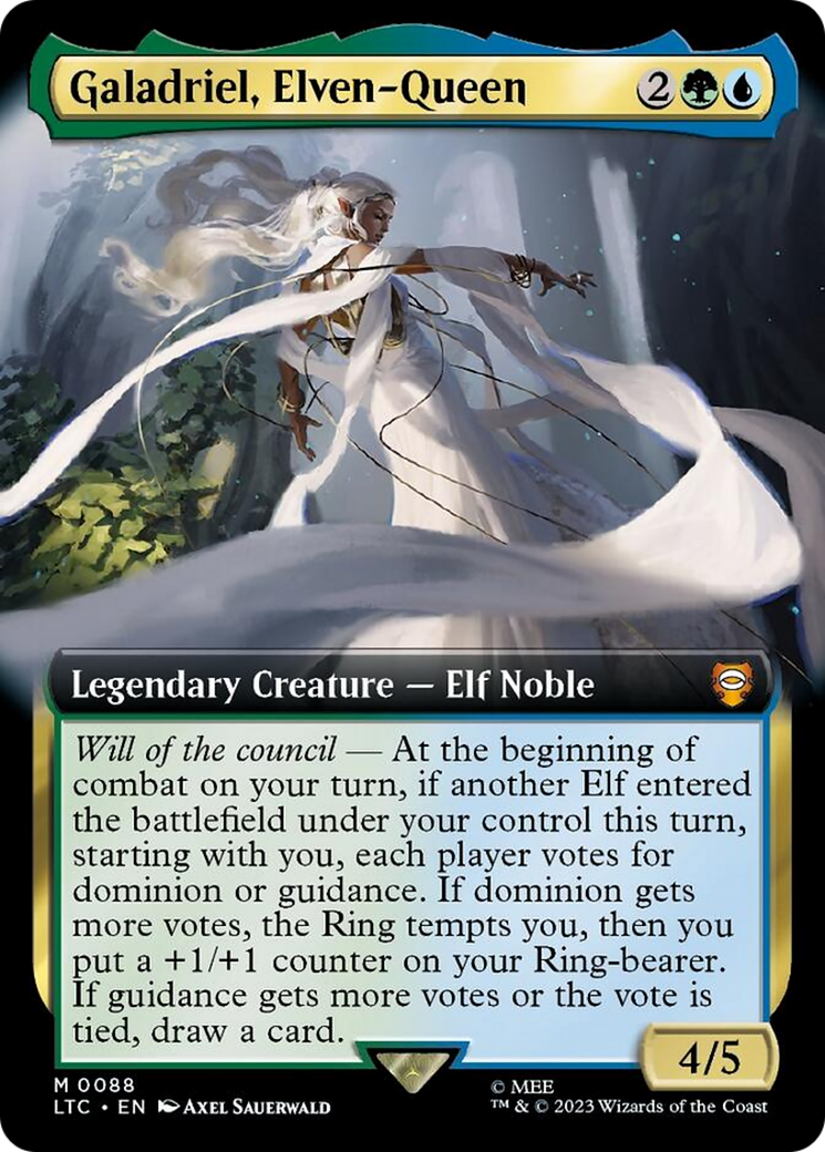 Galadriel, Elven-Queen (Extended Art) [The Lord of the Rings: Tales of Middle-Earth Commander] | Silver Goblin