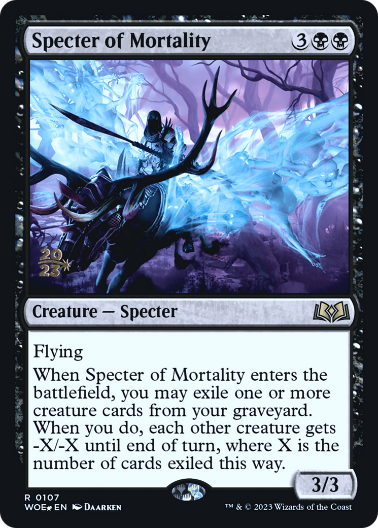 Specter of Mortality [Wilds of Eldraine Prerelease Promos]