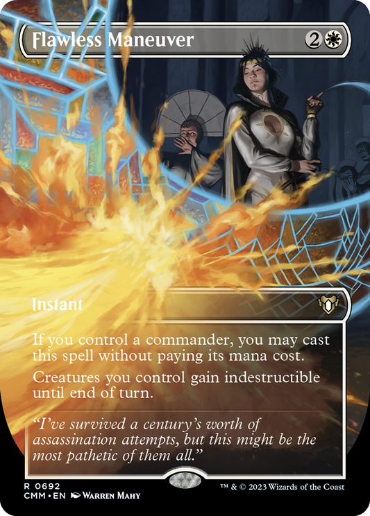 Flawless Maneuver (Borderless Alternate Art) [Commander Masters] Foil