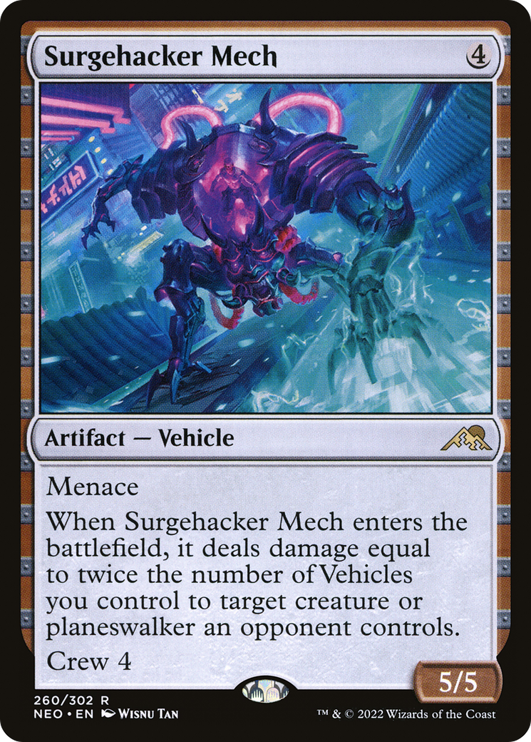 Surgehacker Mech [Kamigawa: Neon Dynasty] Foil