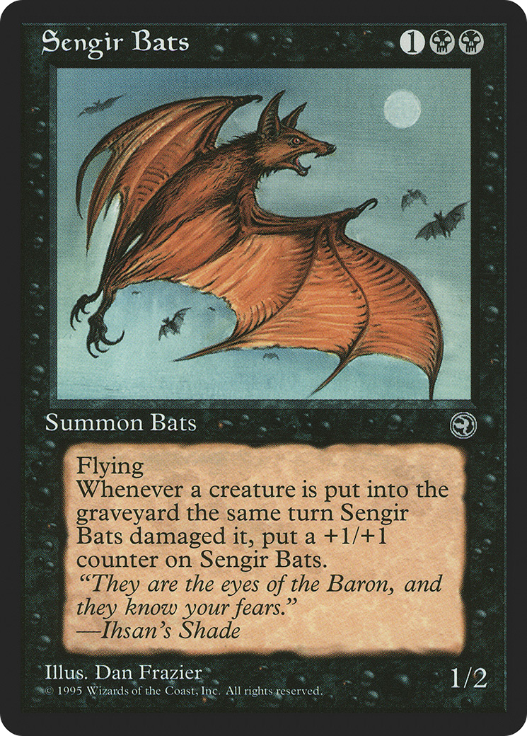 Sengir Bats (Daria Flavor Text) [Homelands] | Silver Goblin