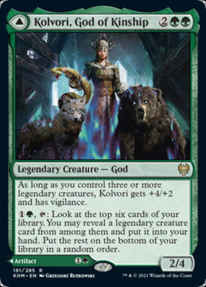 Kolvori, God of Kinship // The Ringhart Crest (181) Foil - Kaldheim