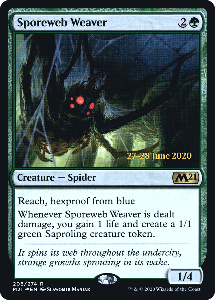 Sporeweb Weaver (208s) Foil - Core Set 2021 Promos