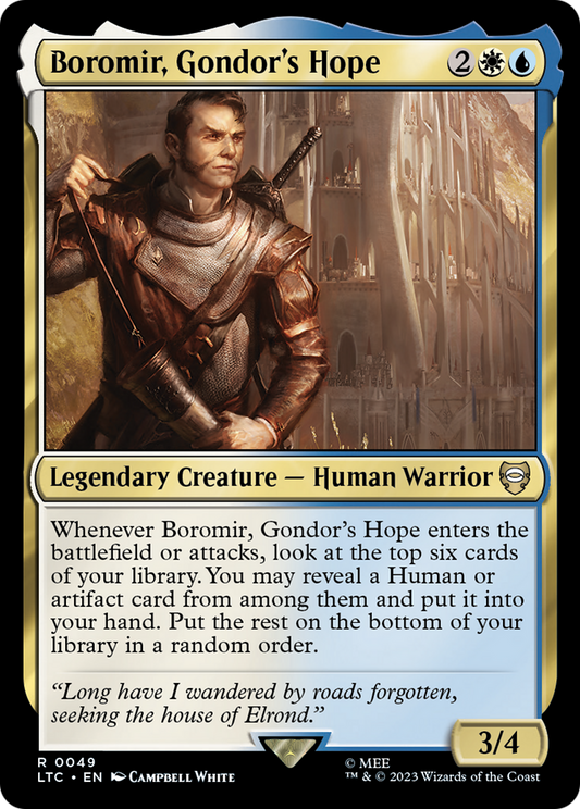 Boromir, Gondor's Hope [The Lord of the Rings: Tales of Middle-Earth Commander] Foil
