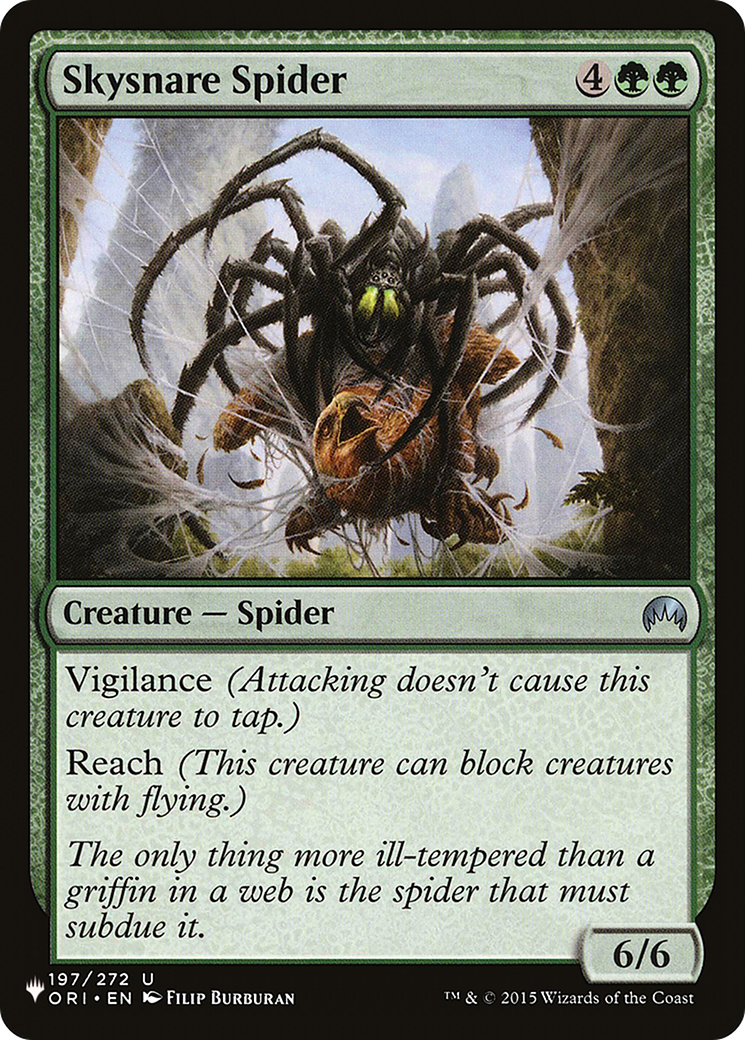 Skysnare Spider [The List Reprints] | Silver Goblin