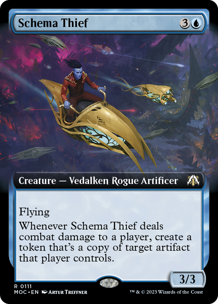 Schema Thief (Extended Art) [March of the Machine Commander] | Silver Goblin