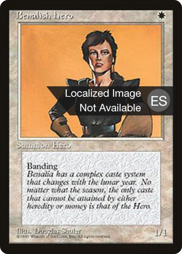 Benalish Hero [Fourth Edition (Foreign Black Border)] | Silver Goblin