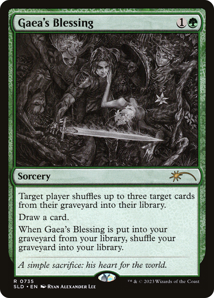 Gaea's Blessing (735) Foil - Secret Lair Drop