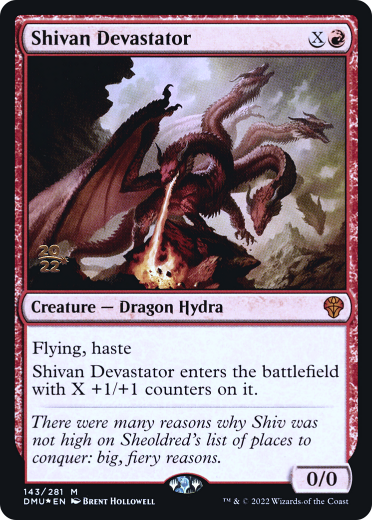 Shivan Devastator [Dominaria United Prerelease Promos] | Silver Goblin