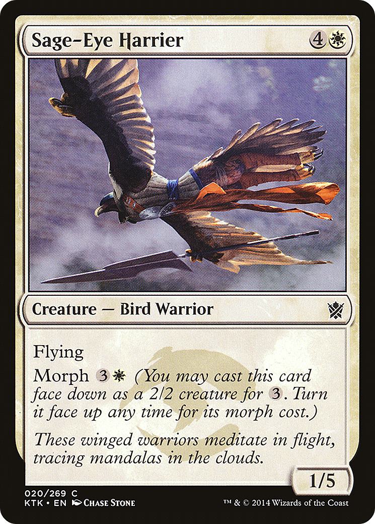 Sage-Eye Harrier (020) Foil - Khans of Tarkir
