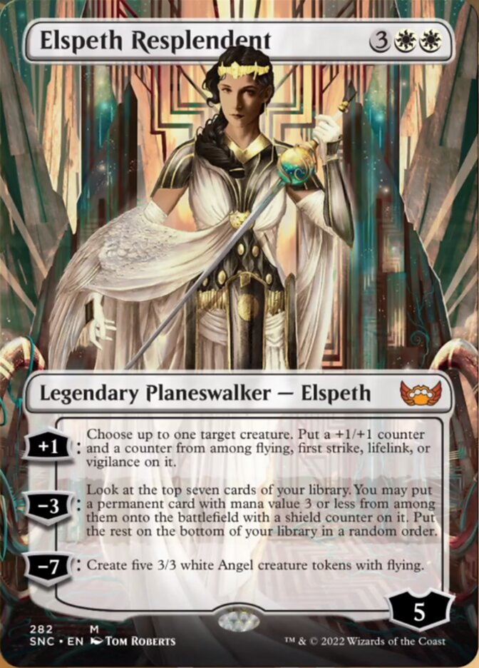 Elspeth Resplendent (Borderless) [Streets of New Capenna] | Silver Goblin