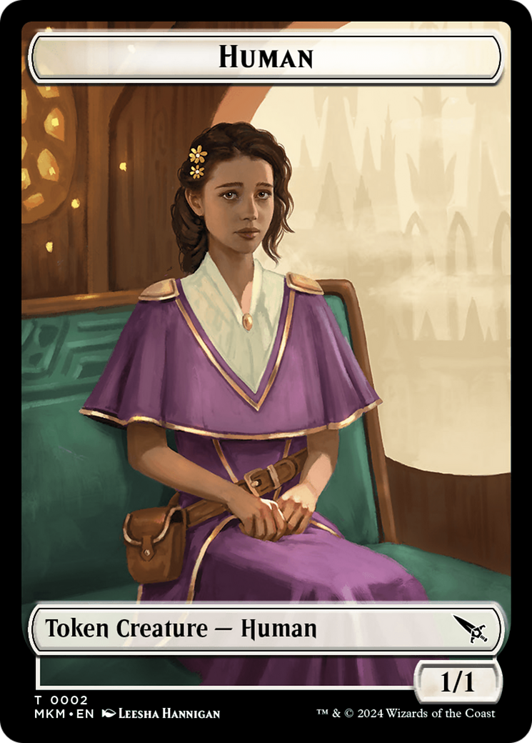 Human Token [Murders at Karlov Manor Tokens] | Silver Goblin