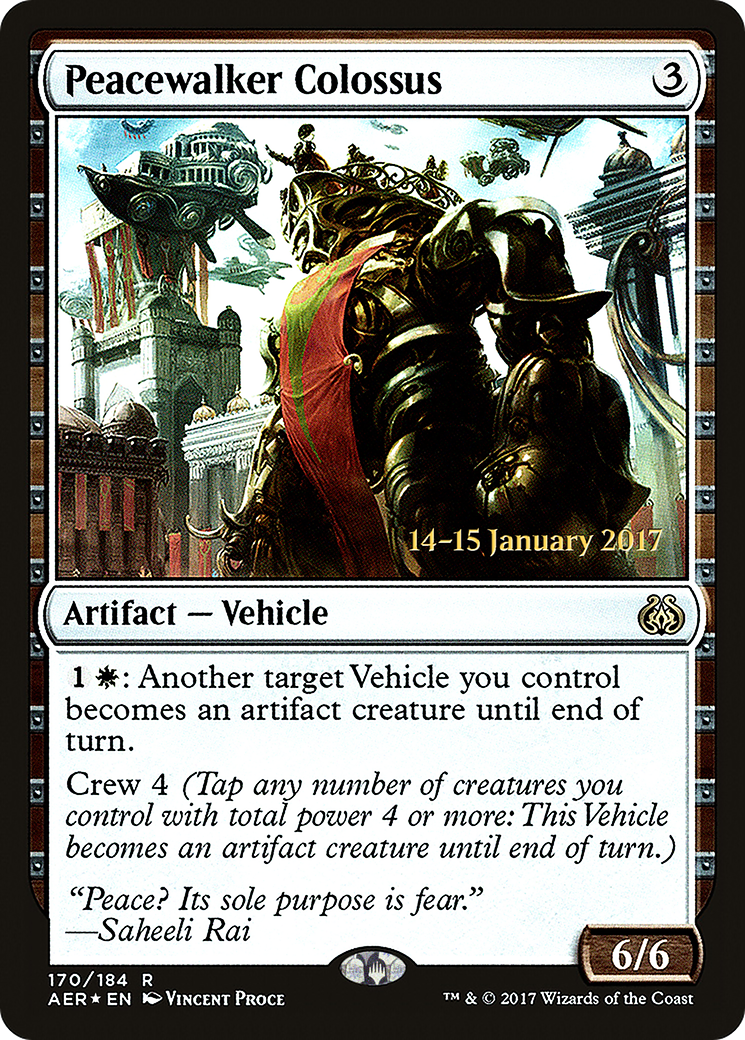 Peacewalker Colossus [Aether Revolt Prerelease Promos] | Silver Goblin