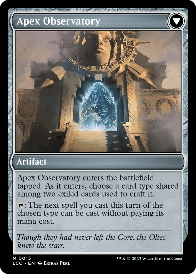 Eye of Ojer Taq // Apex Observatory [The Lost Caverns of Ixalan Commander] Foil