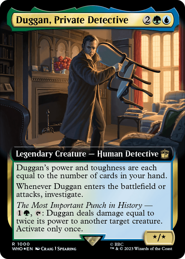 Duggan, Private Detective (Extended Art) (Surge Foil) [Doctor Who] | Silver Goblin