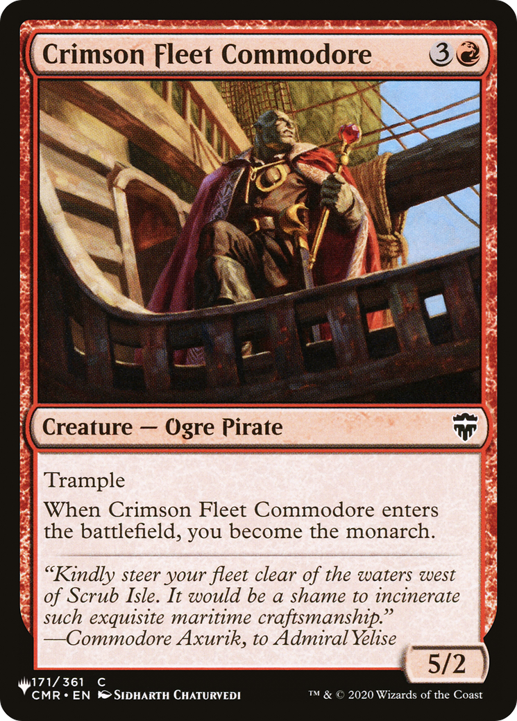 Crimson Fleet Commodore [The List Reprints] | Silver Goblin