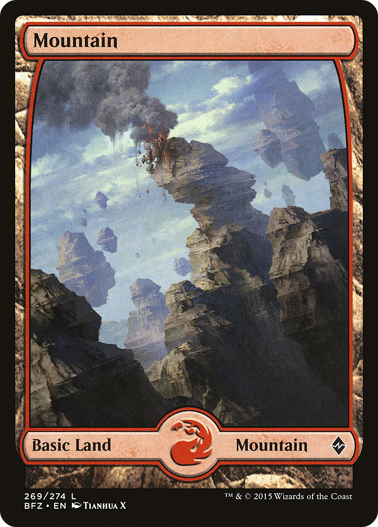 Mountain (269) (Full Art) [Battle for Zendikar] Foil