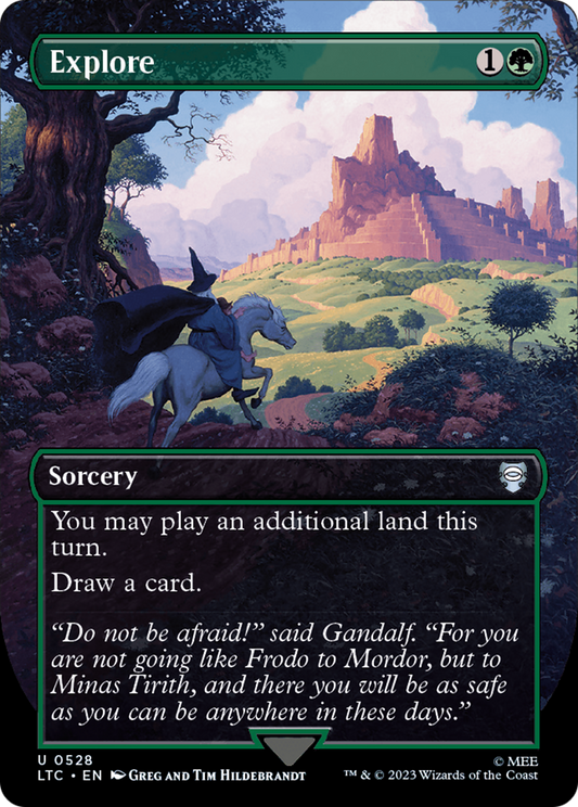 Explore (Borderless) [The Lord of the Rings: Tales of Middle-Earth Commander] Foil