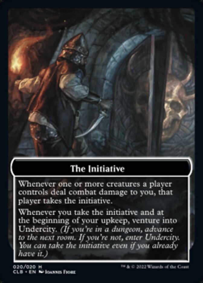 The Initiative // Undercity Double-Sided Token [Commander Legends: Battle for Baldur's Gate Tokens] | Silver Goblin