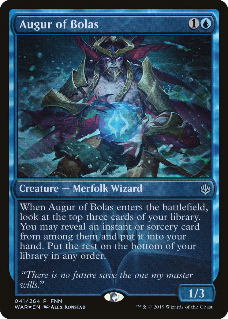 Augur of Bolas (FNM) [War of the Spark Promos]