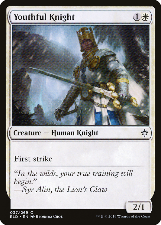 Youthful Knight [Throne of Eldraine] Foil