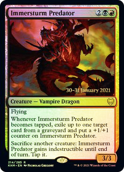 Immersturm Predator [Kaldheim Prerelease Promos] | Silver Goblin