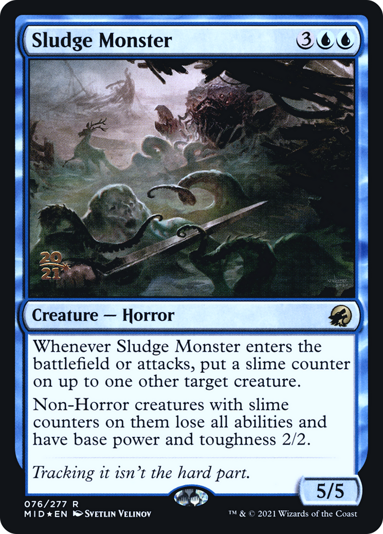 Sludge Monster [Innistrad: Midnight Hunt Prerelease Promos]