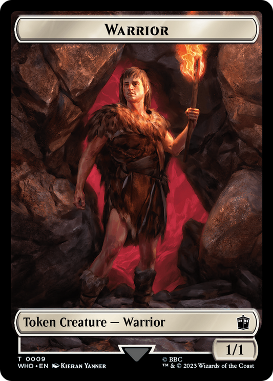 Warrior // Food (0025) Double-Sided Token [Doctor Who Tokens] Foil