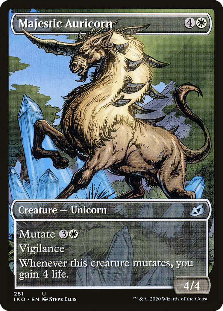 Majestic Auricorn (Showcase) [Ikoria: Lair of Behemoths] Foil