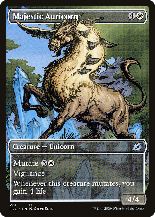 Majestic Auricorn (Showcase) [Ikoria: Lair of Behemoths] Foil