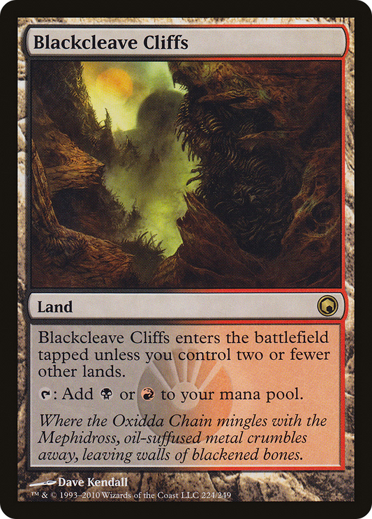 Blackcleave Cliffs [Scars of Mirrodin] Foil