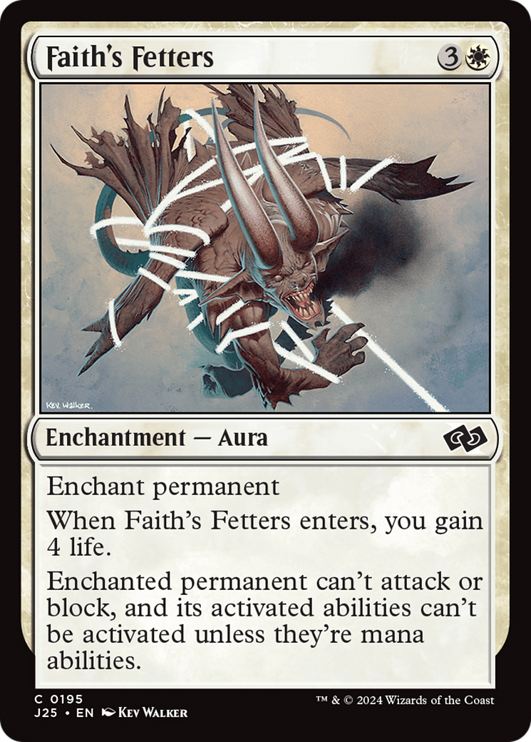 Faith's Fetters [Foundations Jumpstart] | Silver Goblin