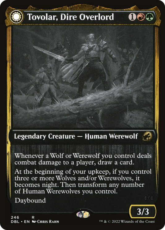 Tovolar, Dire Overlord // Tovolar, the Midnight Scourge [Innistrad: Double Feature] Foil