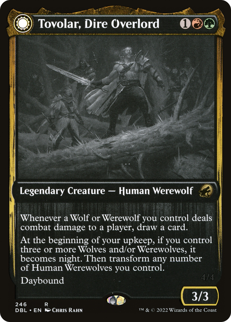 Tovolar, Dire Overlord // Tovolar, the Midnight Scourge [Innistrad: Double Feature] Foil