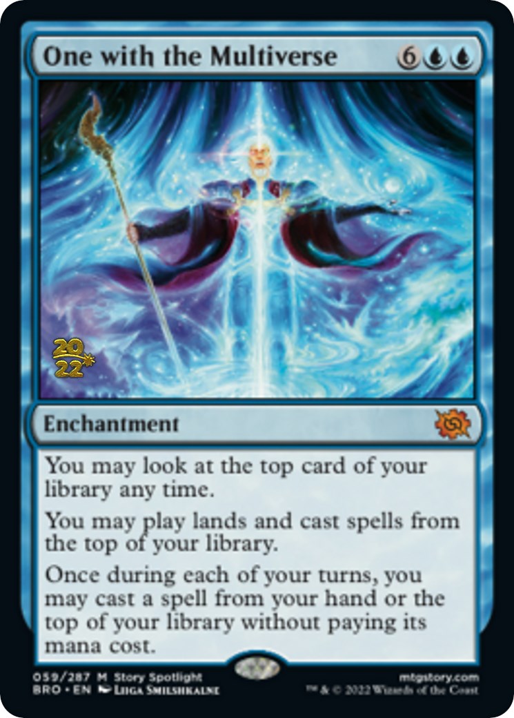 One with the Multiverse [The Brothers' War Prerelease Promos] | Silver Goblin