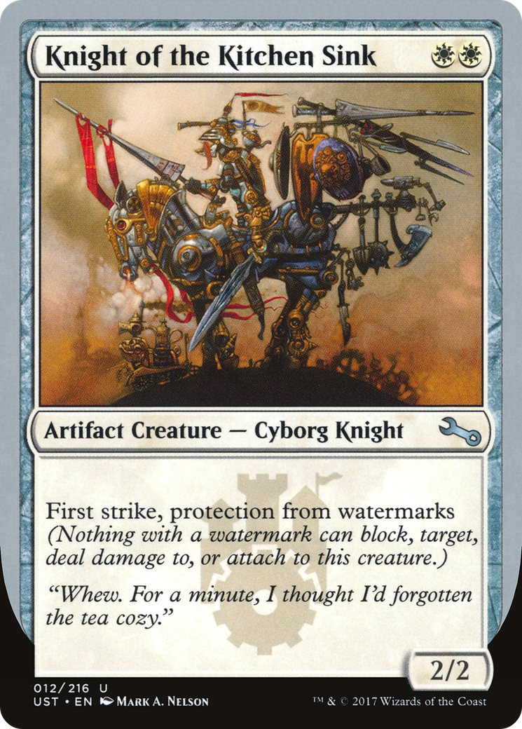 Knight of the Kitchen Sink (12f) Foil - Unstable