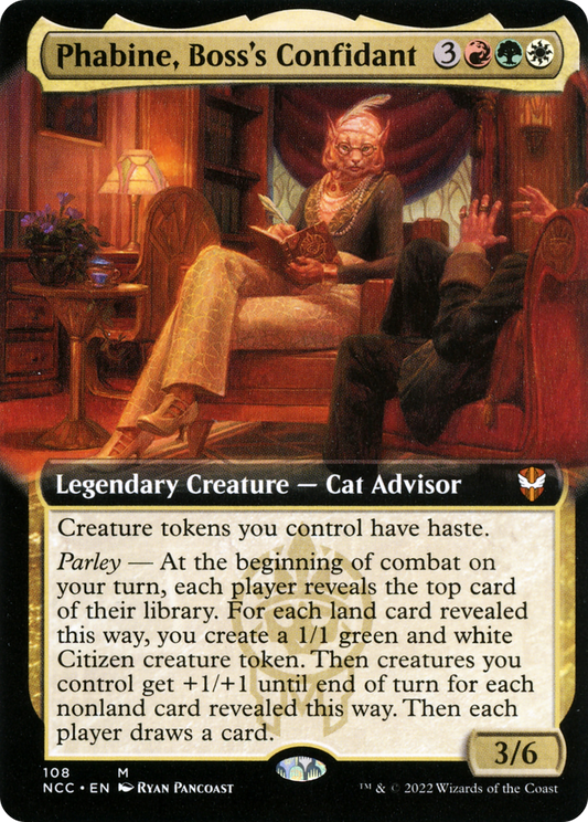 Phabine, Boss's Confidant (Extended Art) [Streets of New Capenna Commander]