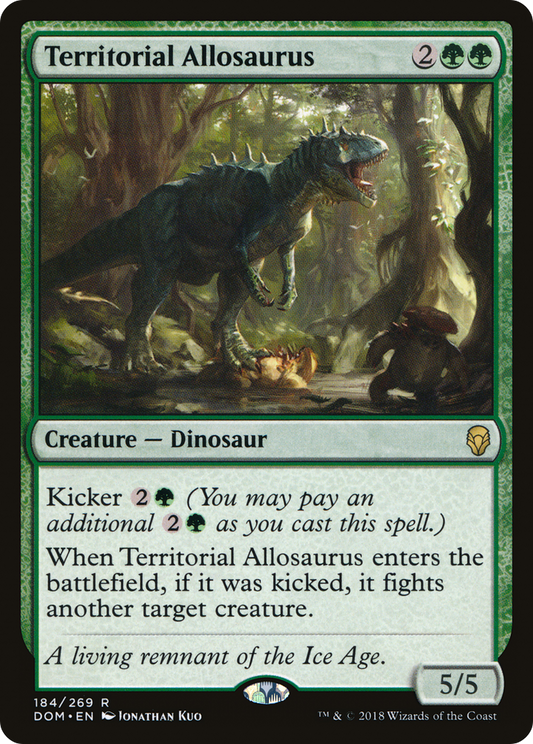Territorial Allosaurus [Dominaria] Foil