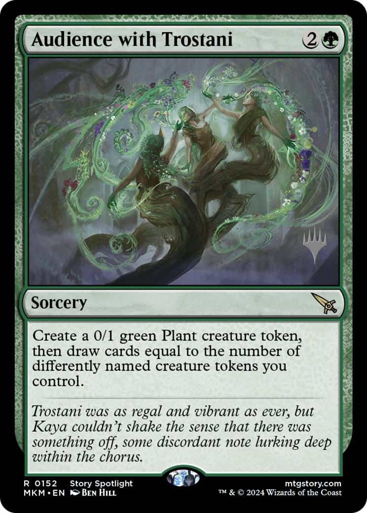 Audience with Trostani (Promo Pack) [Murders at Karlov Manor Promos] Foil