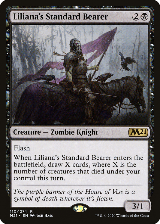 Liliana's Standard Bearer [Core Set 2021] Foil