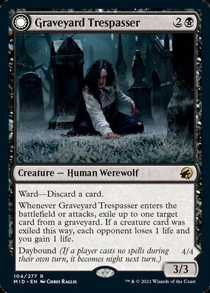 Graveyard Trespasser // Graveyard Glutton [Innistrad: Midnight Hunt] Foil