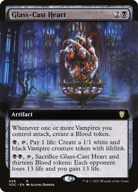 Glass-Cast Heart (Extended Art) [Innistrad: Crimson Vow Commander]