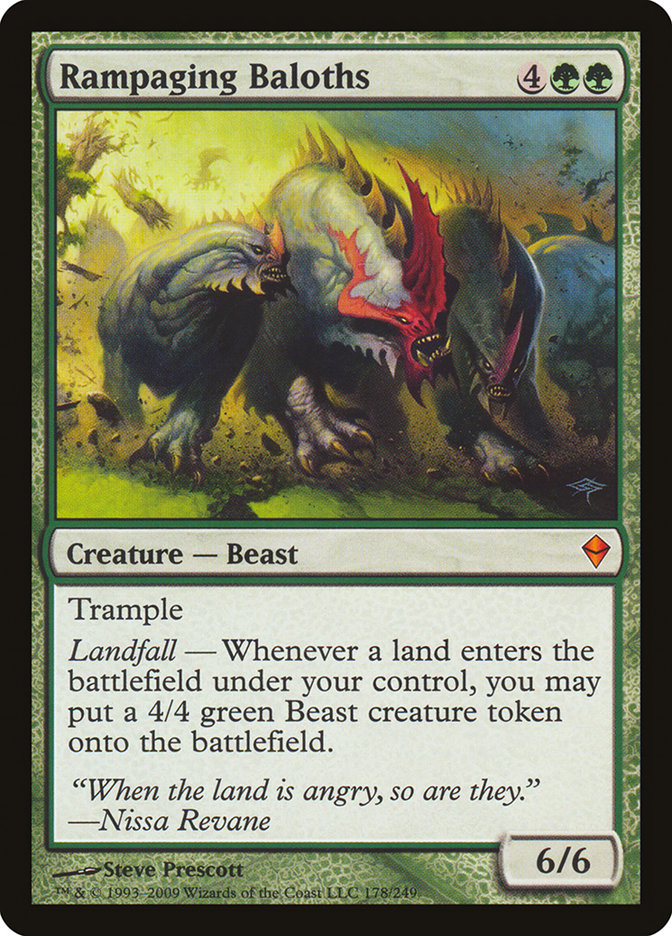Rampaging Baloths (Oversized) [Oversize Cards] | Silver Goblin
