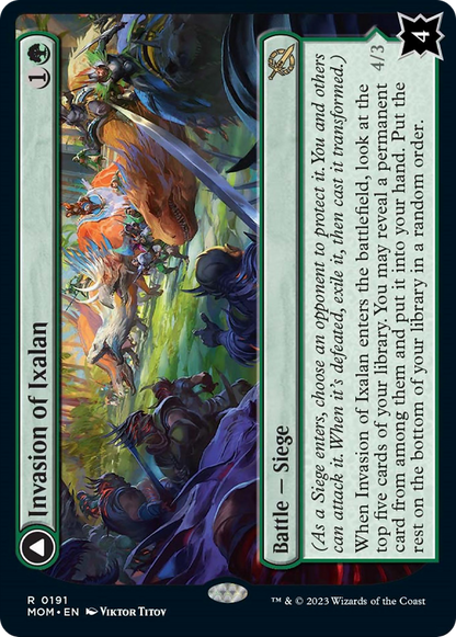 Invasion of Ixalan // Belligerent Regisaur [March of the Machine] Foil