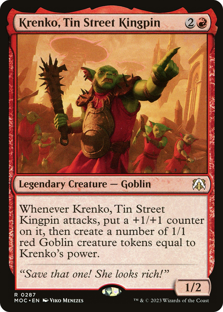 Krenko, Tin Street Kingpin [March of the Machine Commander] | Silver Goblin