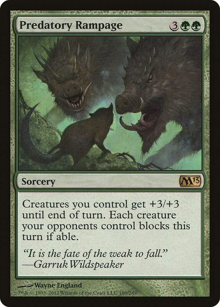 Predatory Rampage (180) Foil - Magic 2013
