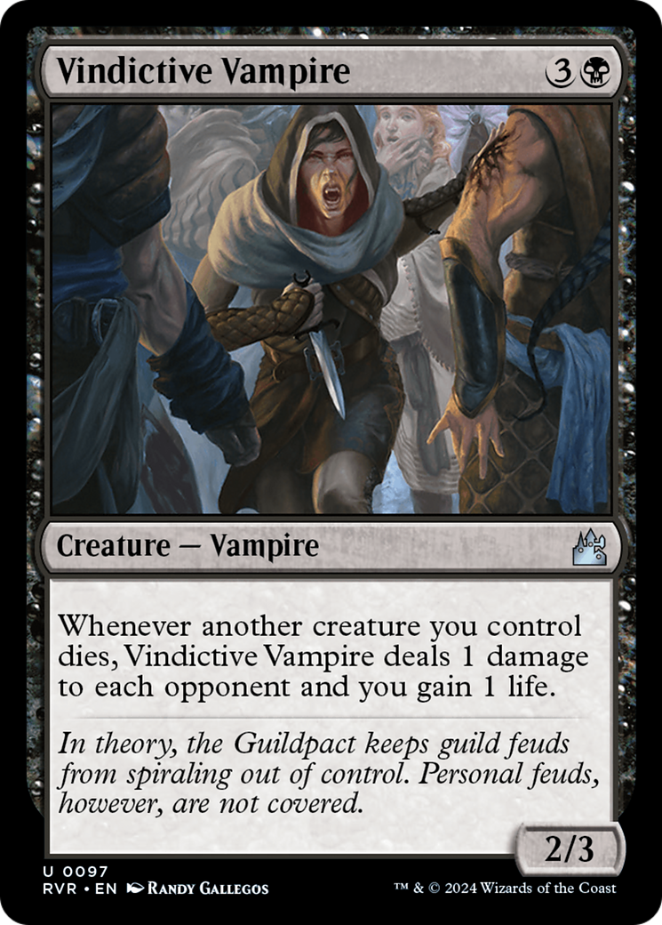 Vindictive Vampire [Ravnica Remastered] Foil