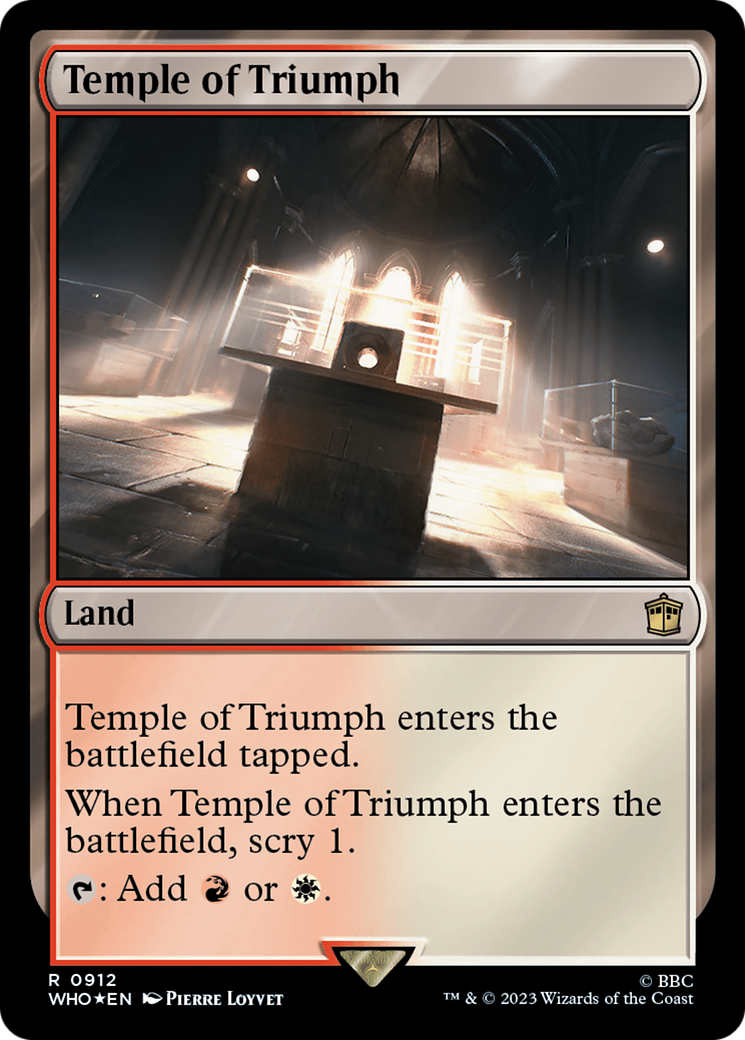 Temple of Triumph (Surge Foil) [Doctor Who] | Silver Goblin